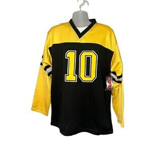 Vintage Hockey Jersey Long Sleeve Boston Bruins Colors Size Large NEW